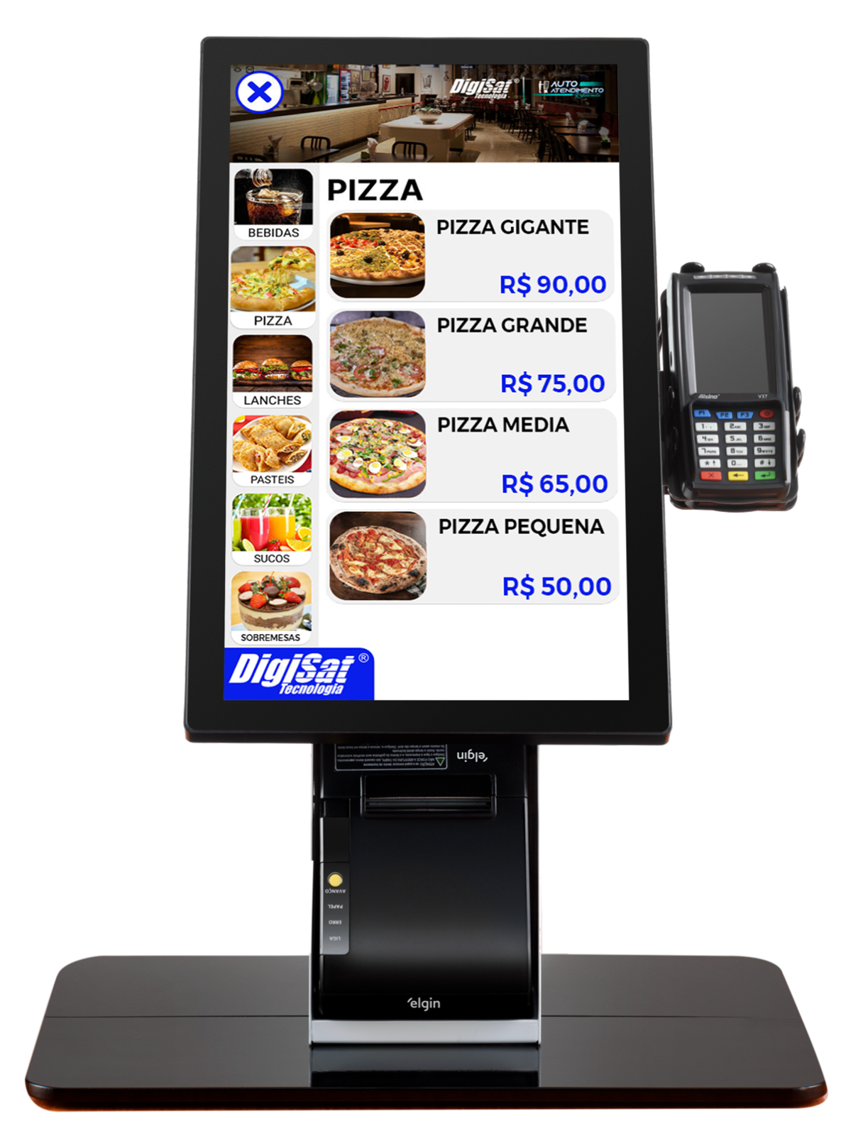 Totem de autoatendimento DigiSat